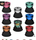 500 шт.лот дизайнерский шарф из серии череп разнообразная маска на половину лица повязка на голову для Хэллоуина бандана головной убор велосипедный головной шарф