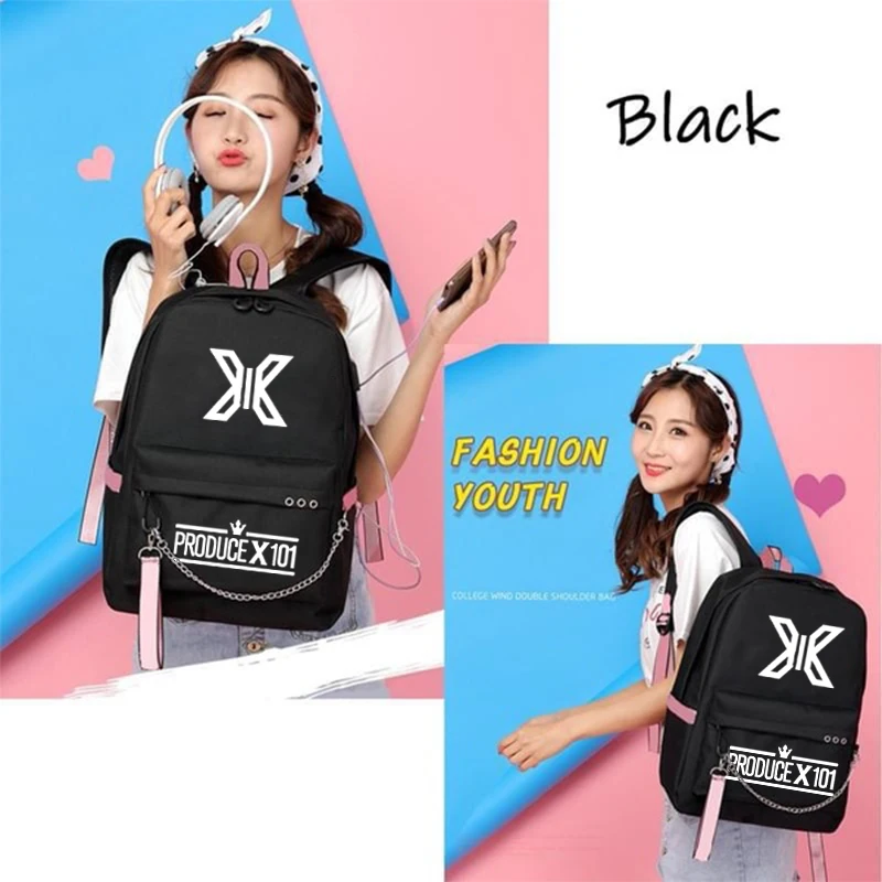 Корейский X1 Группа Рюкзак для школьников подростков девочек студенческий рюкзак