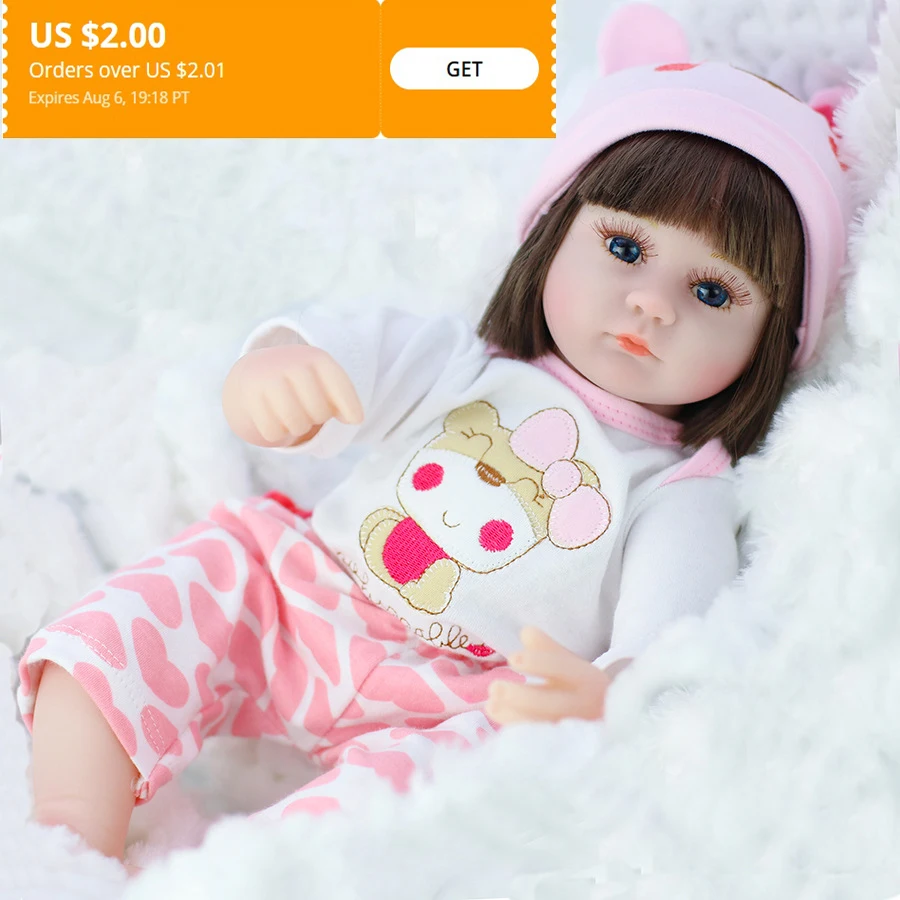 Гиперреалистичный Пупс 42 см Bebe Boneca Reborn силиконовые куклы игрушки для девочек и