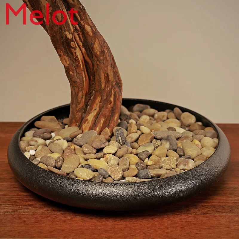 

New Chinese Simulation Beauty Pine Tree Pine Bonsai Decoration Hallway High-End Soft Decoration Club House Model SalesDepartment