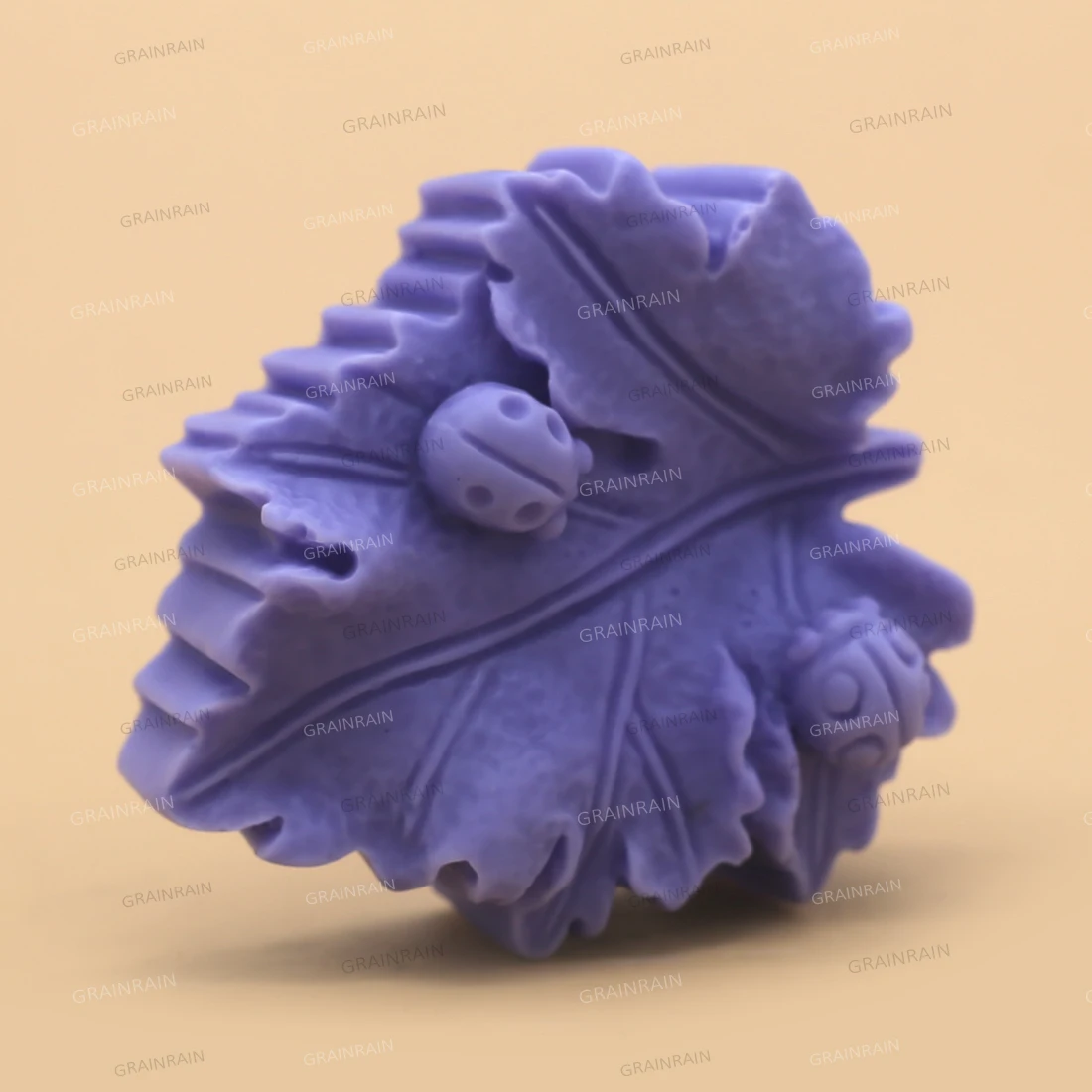 Форма в форме листа зернистости силиконовая форма для мыла ручной работы