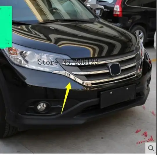 Для Honda CRV 2012 2013 2014 ABS хромированные передние грили декоративная крышка рамка