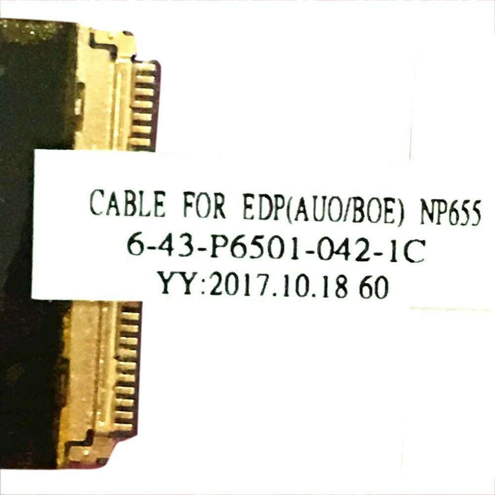 Для Clevo EDP(AUO/BOE) NP655 6 43 P6501 042 1C Lcd экран EDP кабель провод|Компьютерные кабели и