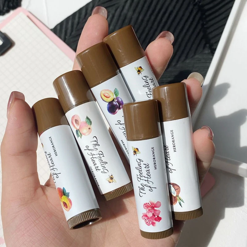 

Honey Peach Moisturizing Lip Balm Natural Fruits Lip Tint Repairing Nourishing Lipstick Magic Color Sexy Pink Color Lip Makeup