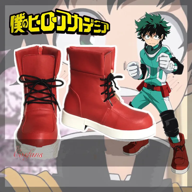 Ботинки из ПУ кожи для косплея Моя геройская Академия | Тематическая одежда и
