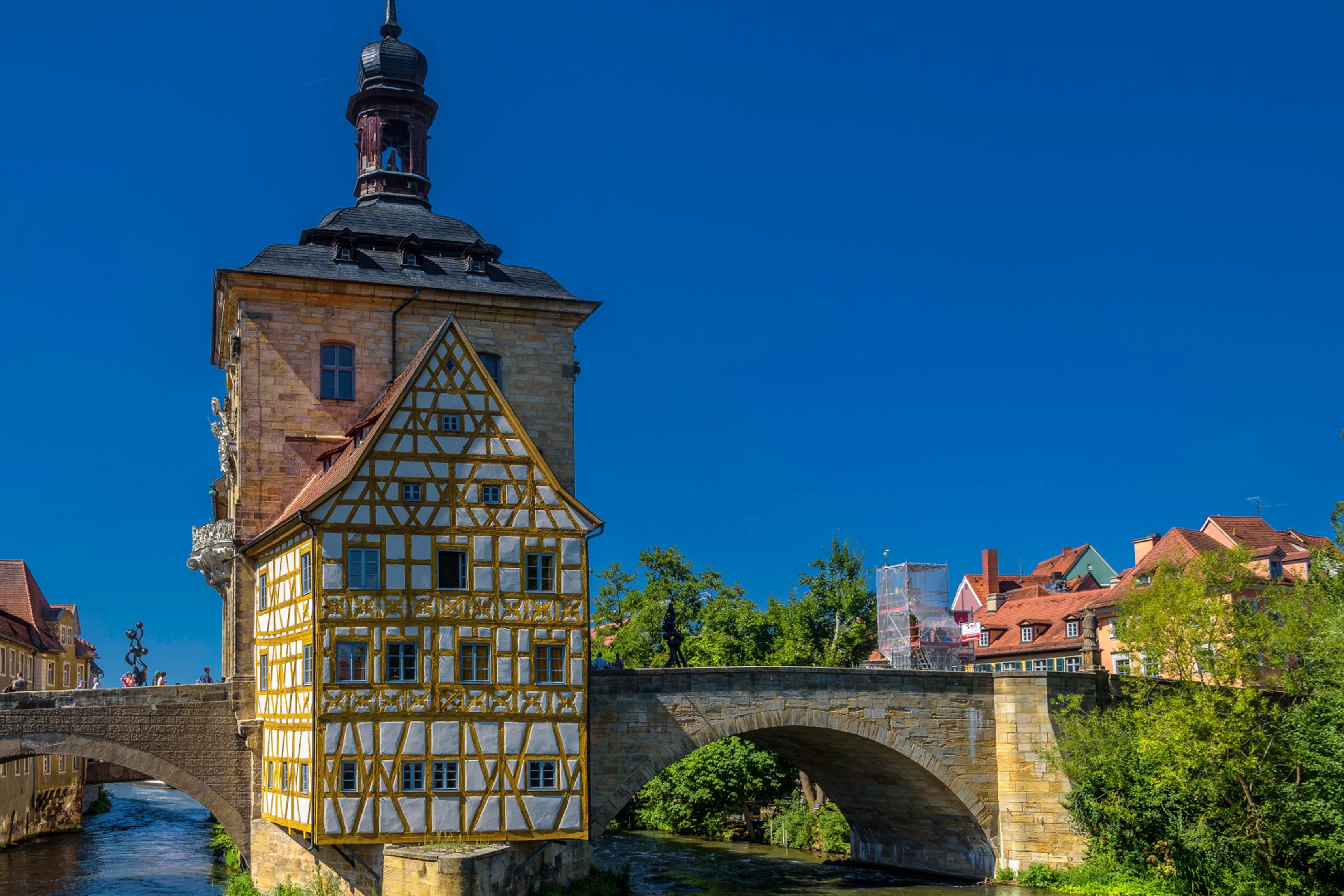 Украшение для дома Бавария Германия река регниц старая ратуша бамберга шелковая