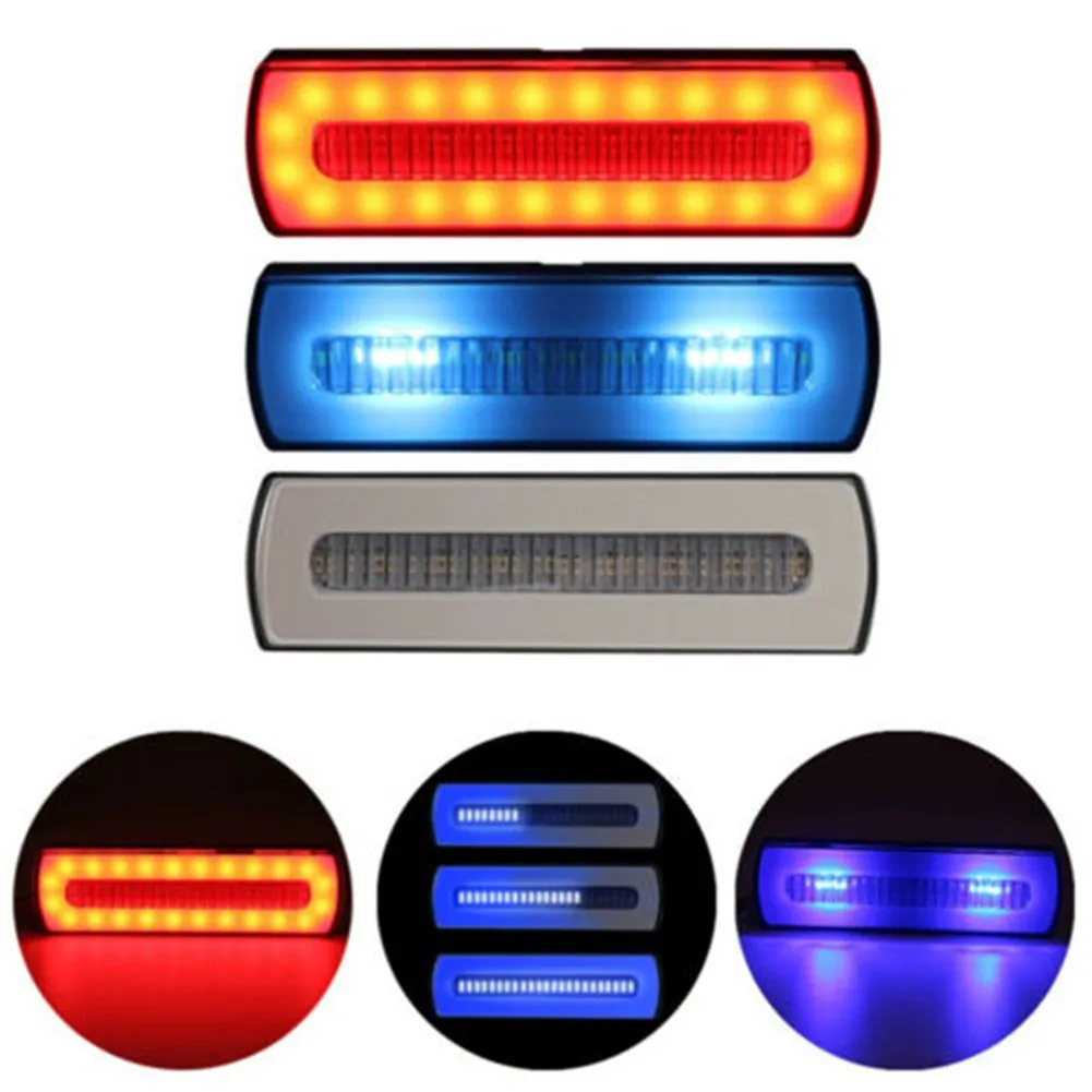 

Car Rear Led Stop Brake Strobe Light For Truck Tailer Mototcycle Rear Brake Lights Accessories Universal Blue&Red