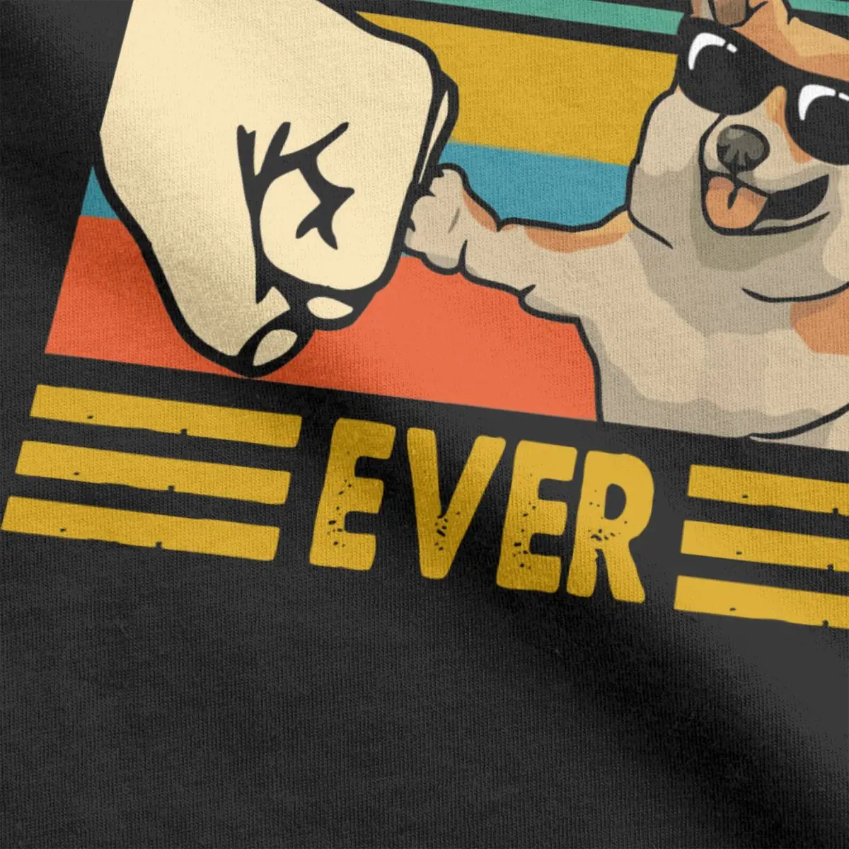 Футболка мужская с надписью Best Corgi Dad | Мужская одежда