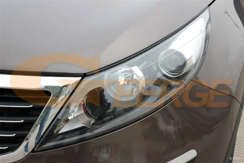 Для Kia Sportage 3 SL 2010 2011 2012 2013 2014 2015 отличные ультра яркие CCFL ангельские глазки Halo