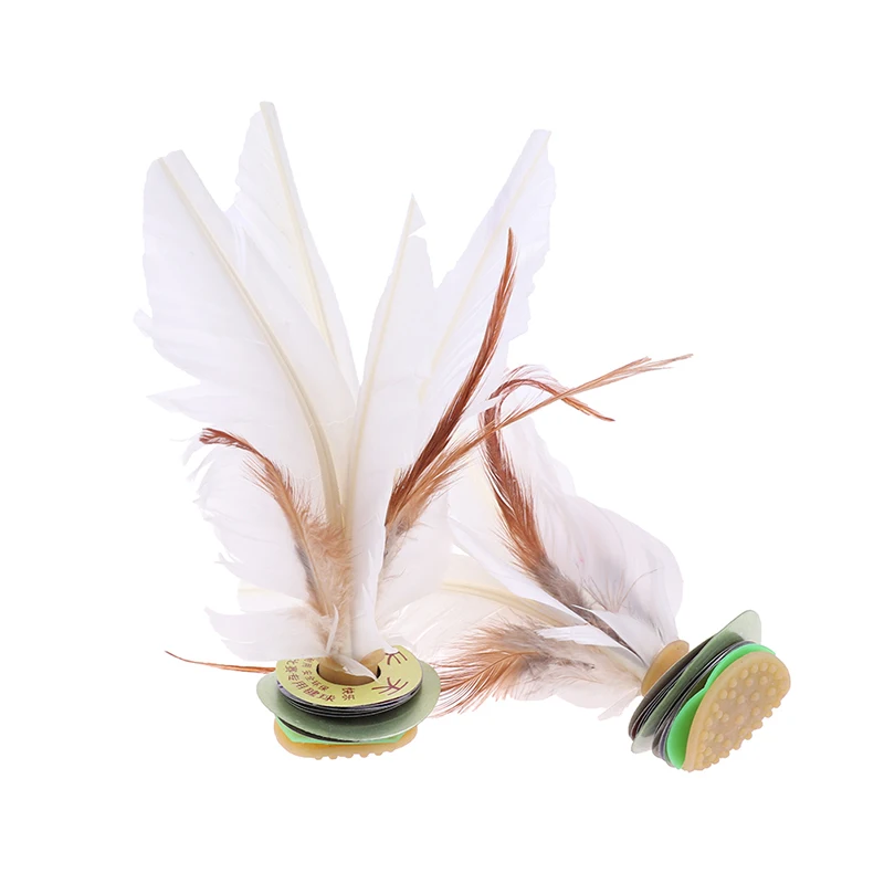 2pc China Jianzi Footbal Foot Kick Handwheel Fancy Goose Feather Shuttlecock Fitness Entertainment For Physical Exercise | Спорт и