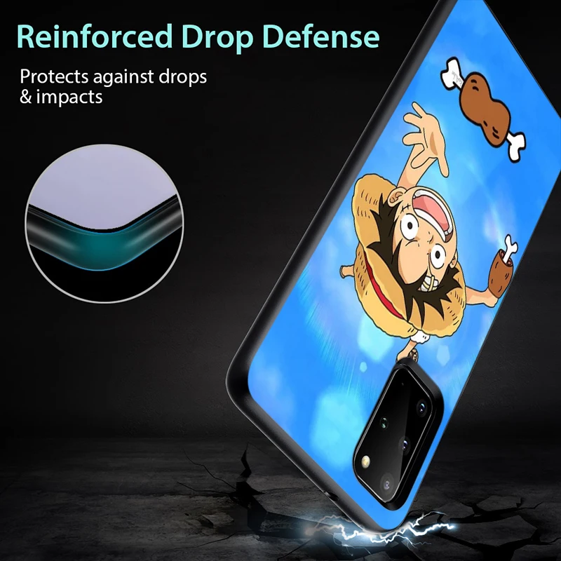 

Cartoon Japan Sea King for Samsung Note 20 10 9 8 Ultra Plus A91 A81 A71 A51 A42 A41 A31 A21 A12 A11 A01 Black Phone Case