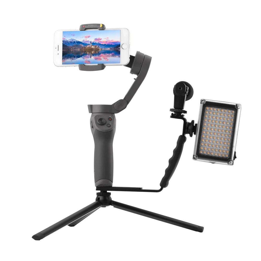 L образный держатель кронштейна для DJI OM 4 Osmo Mobile 3 штатив УДЛИНИТЕЛЬ РУЧНОЙ