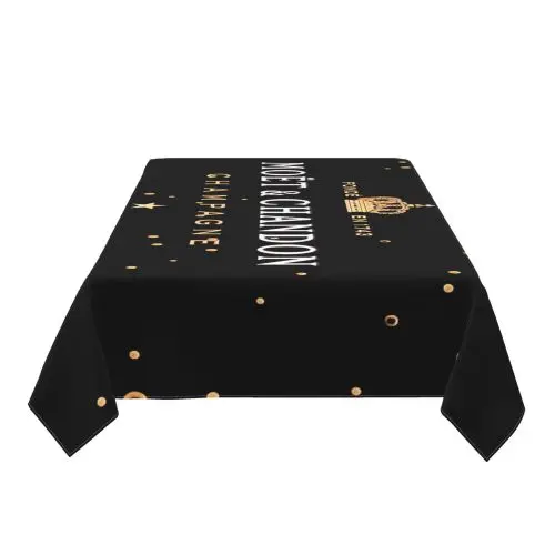 

MC Champagne Print Table Cloth Coffee TableCover Rectangular Tablecloth Waterproof Tablecloths Dining TableCloth
