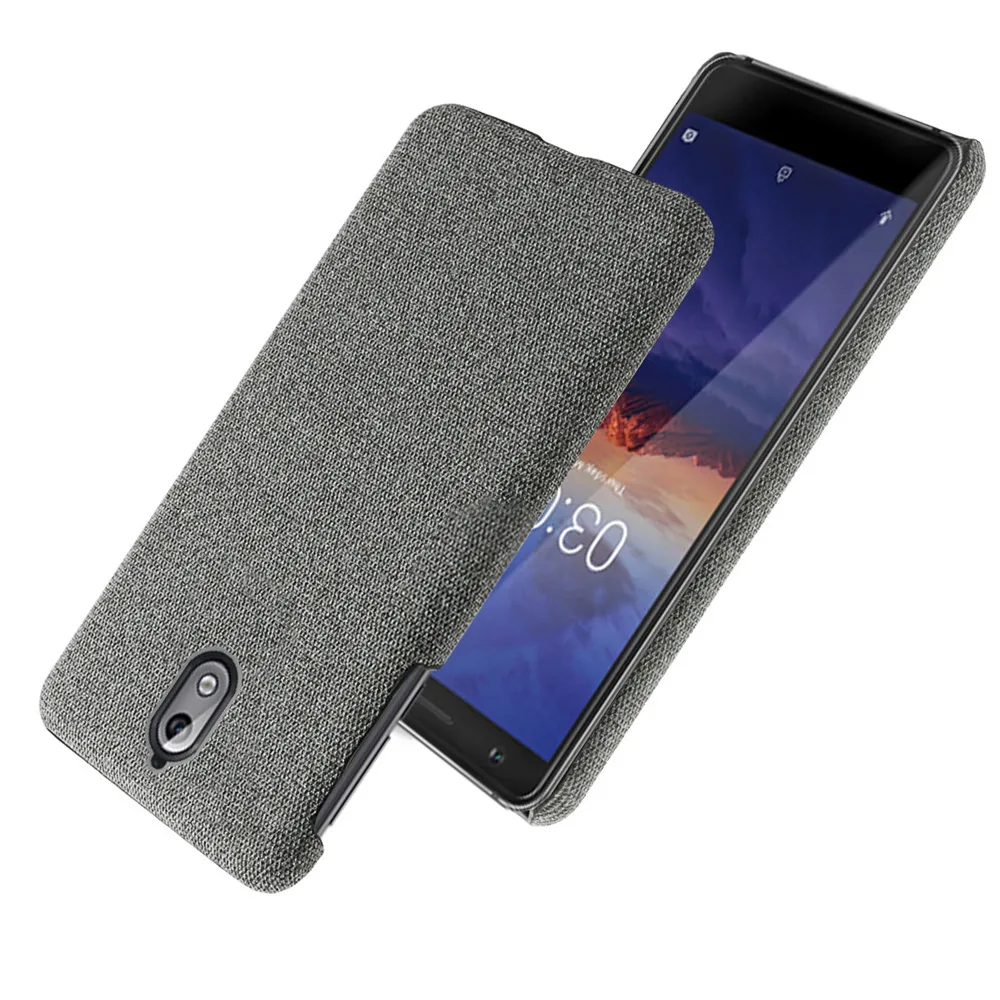 

Slim Cloth Texture Cover For Nokia 3.1 Case Fabric Ultrathin Antiskid Anti-fall Capa For Nokia 3.1 TA-1049, TA-1057, TA-1063