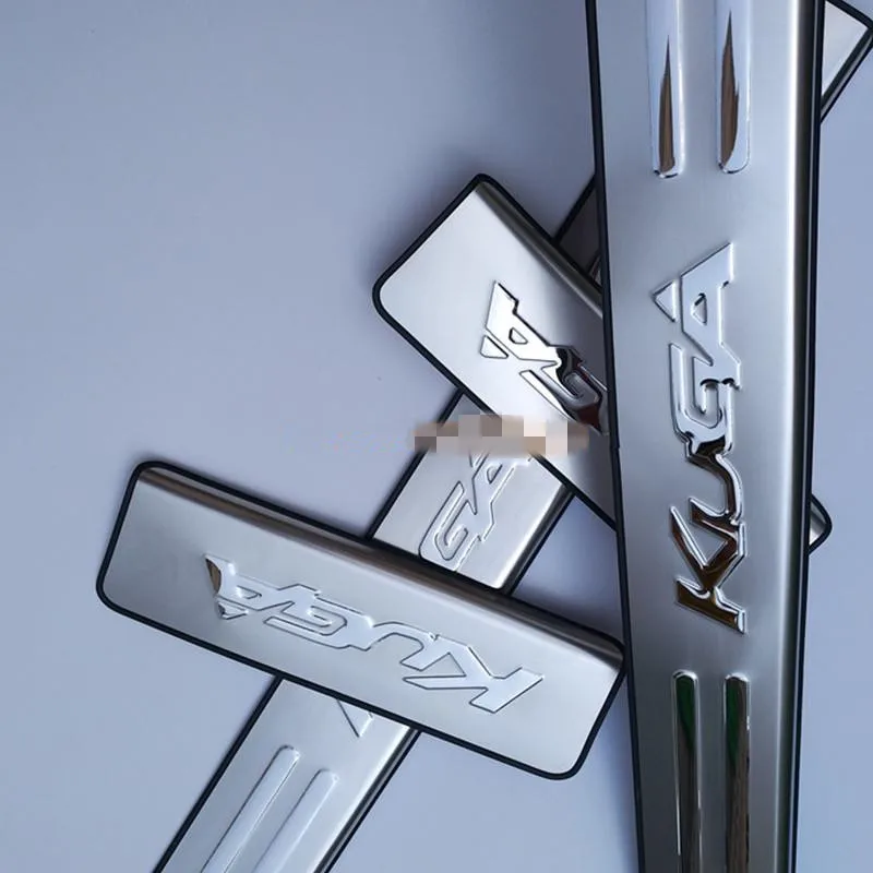 Car accessories Stainless Steel Side Door Scuff Plate Sill Trim Fit For Ford Kuga Escape 2013 2014 2015 2016 2017 2018 | Автомобили и