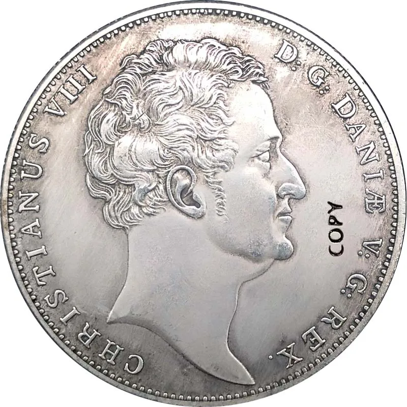 1840 датские монеты 38 мм антикварные сувенирные копии монет | Дом и сад