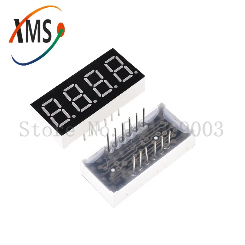 5 шт. цифровой трубки сегмент общий анод красный 4 бит светодиодной лампой 0 36