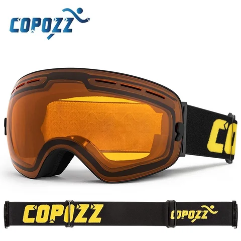 COPOZZ профессиональные лыжные очки UV400 с защитой от ультрафиолета — фото модели