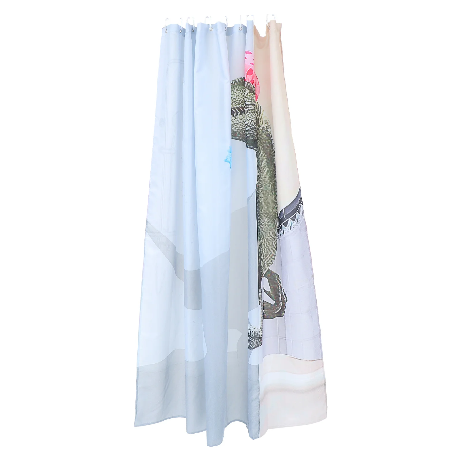 

1 Set of Decorative Shower Curtain 3D Printing Design Bathing Curtain