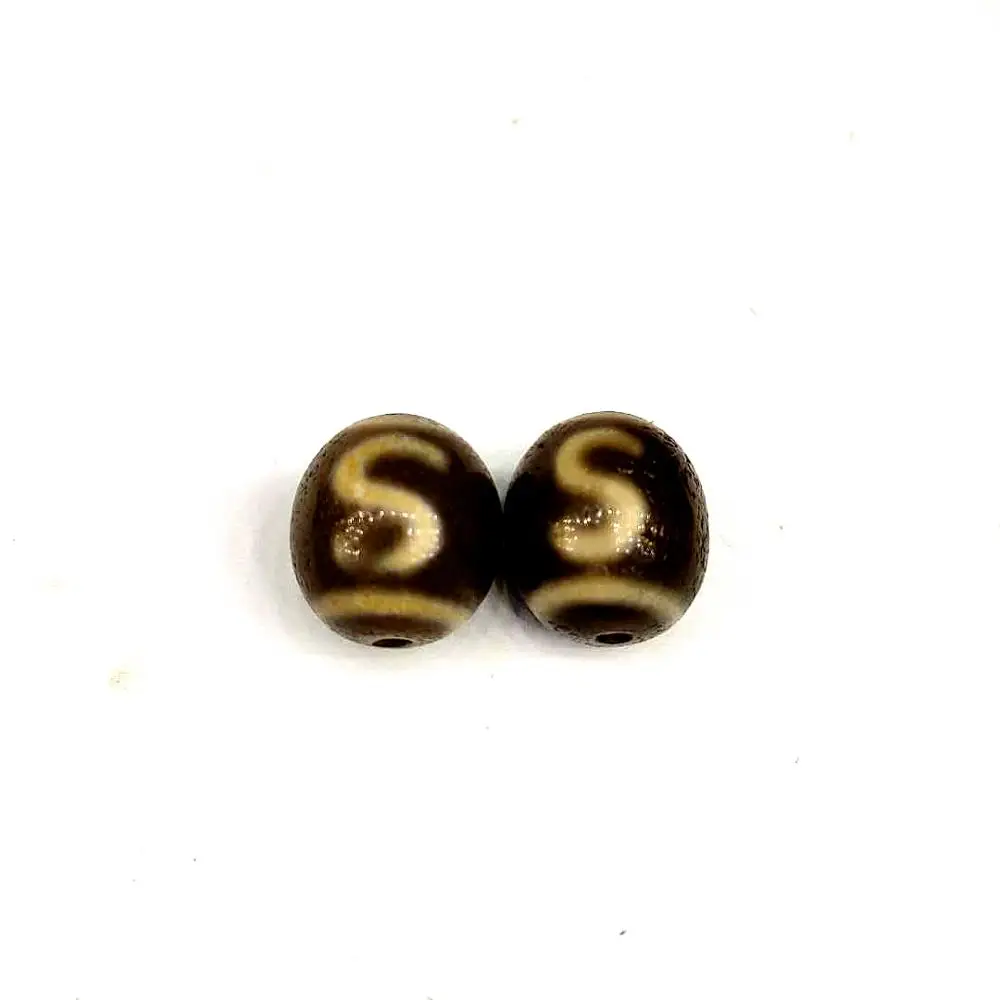 Тибетский Агат Dzi Bead 17*19 мм светло коричневые овальные бусины солнце и луна звезды