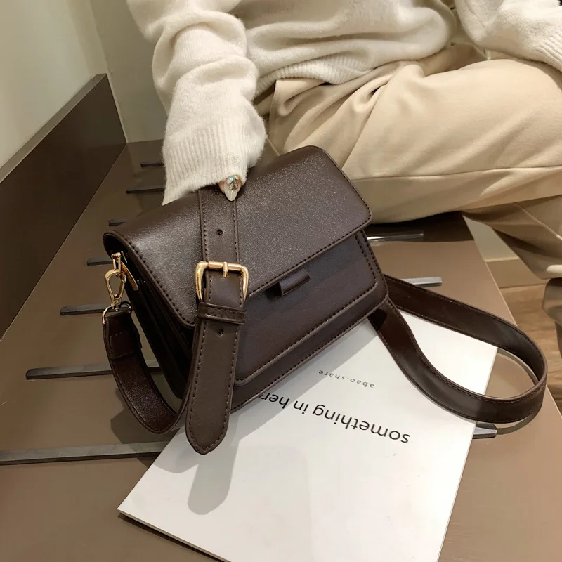 Женская сумка через плечо RanHuang из искусственной кожи маленькая черная B071 2021 |