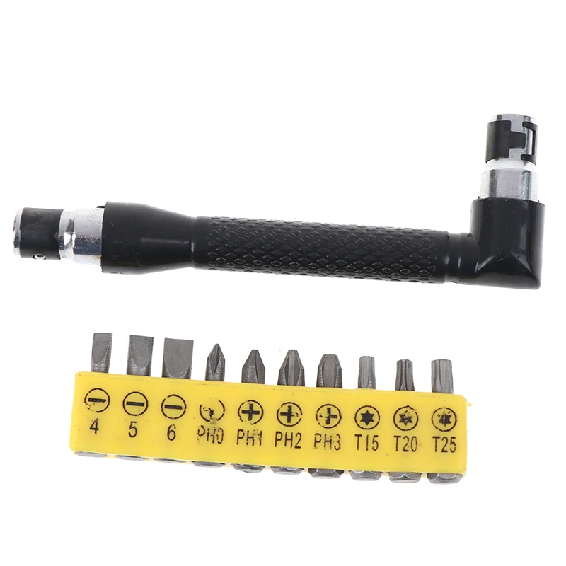 

Г-образный Мини-торцевой ключ с двойной головкой, 1/4 дюйма, 6,35 мм, биты для отвертки, универсальный инструмент и набор сверл для шуруповерта