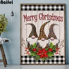 Алмазная картина Рождественский Гном, картина для Стразы, квадратная 5D мозаика ручной работы, рождественский подарок