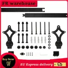 183 см направляющая для раздвижной двери сарая, набор оборудования для деревянных дверей, стальная направляющая, антикварная трековая система, комплект оборудования HWC