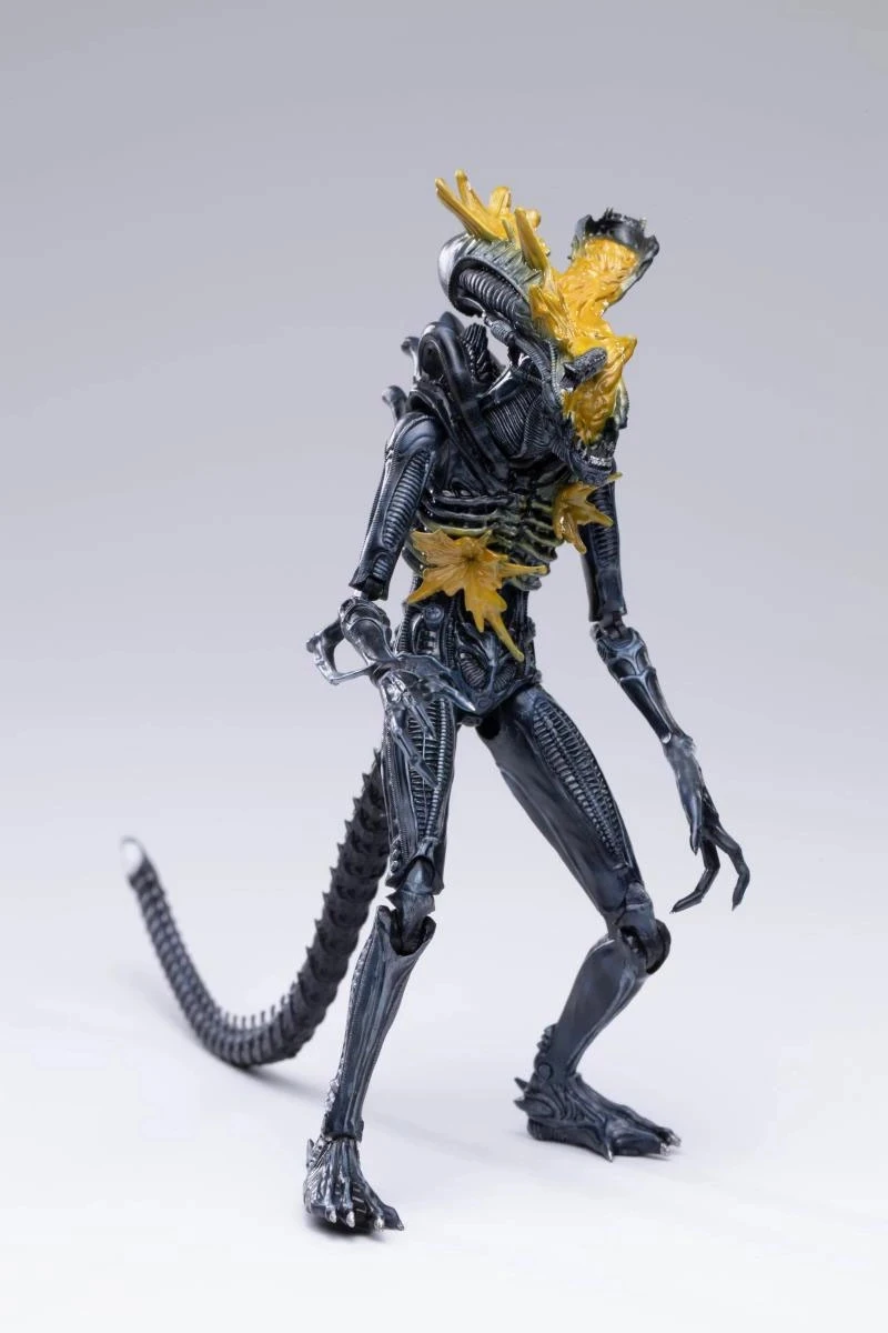 

In Stock 1/18 Scale Hiya LA0072 Shooting Head Explosion Alien Warrior Model 12cm Soldier Action Figure Doll Boys Gifts