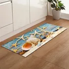 Морской якорь ковры 3D Морская звезда с принтом ракушек Ванная комната коврик анти-скольжения Кухня коврики для дома Гостиная декоративные коврики ковер