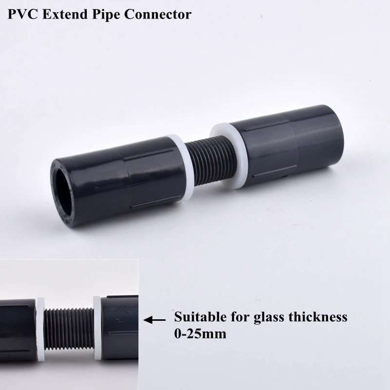 

1/2"~2.5"Thread To 20~75mm PVC Direct Quick Connector Aquarium Fish Tank Adapter Garden Watering Irrigation Water Pipe Joint