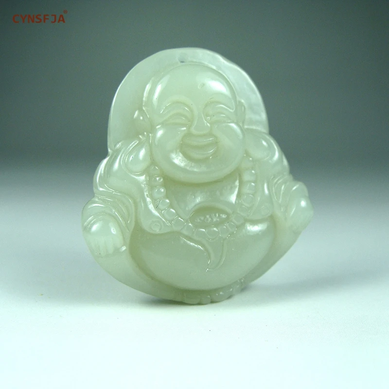 Подвеска из натурального нефрита и CYNSFJA подвеска Будды высокое качество ручная
