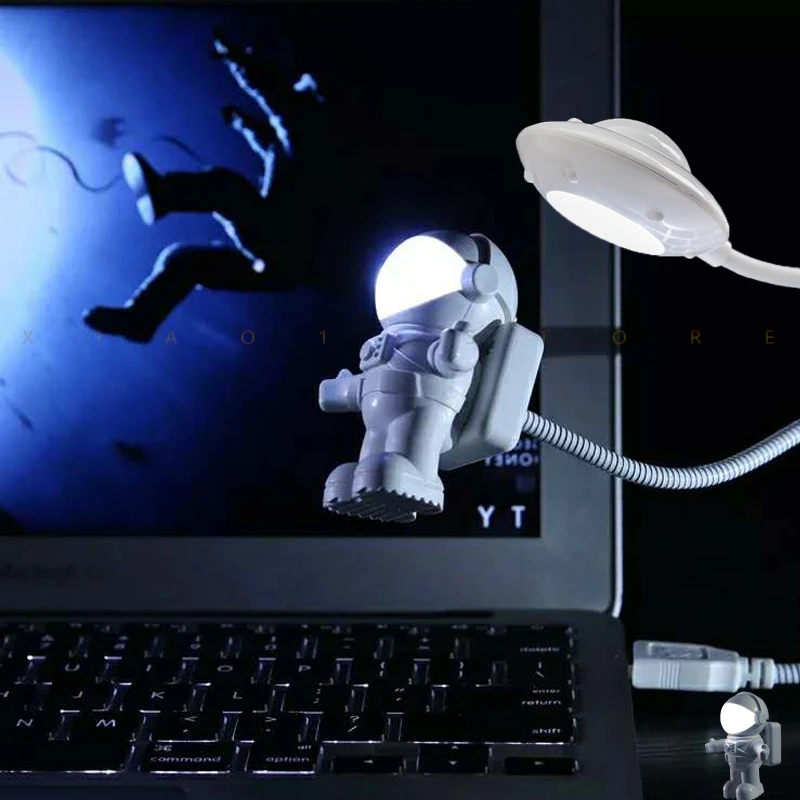 

Mini USB Night Light LED Astronaut Portable Lamp Desk Lamp Adjustable Foldable for Computer Lamp Reading Light Space Man Light