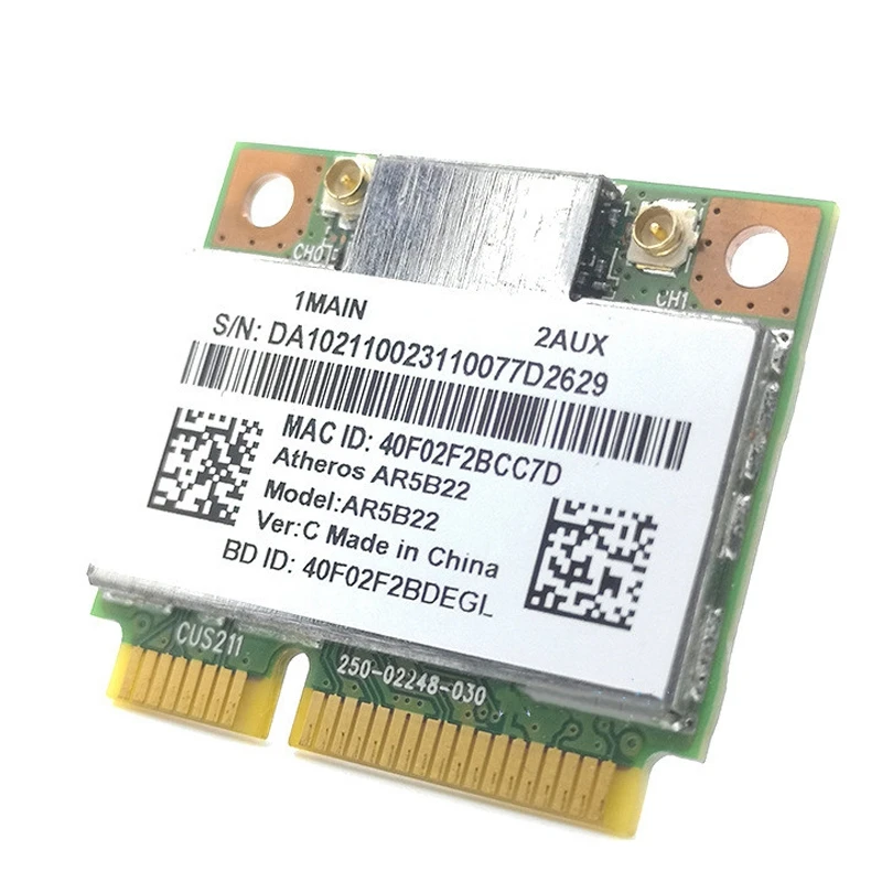 

AR5B22 Wireless Network Card, 300M 5G Dual-Band Game 4.0 Bluetooth Mini Wireless Network Card