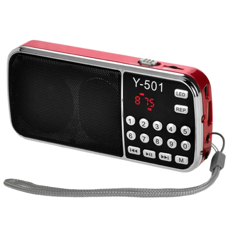 Y-501 цифровой портативный o LCD fm-радио динамик USB Mp3 музыкальный плеер | Электроника