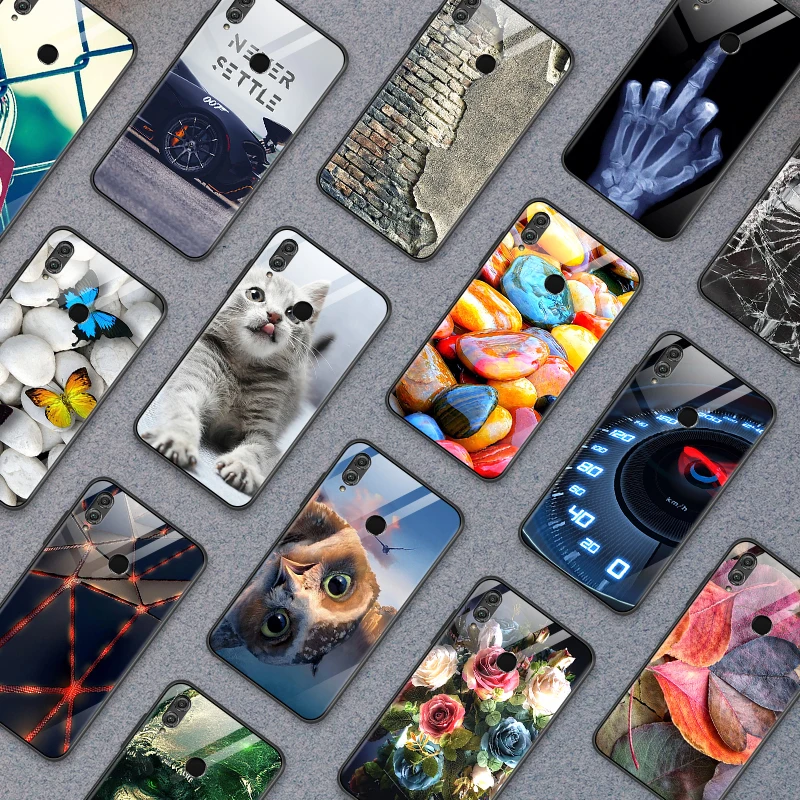 Для Huawei Honor 6X 7X 7C 7A 8A 8X9 облегченное закаленное стекло крышка Y6 Y9 Y7 премьер-профессионал Magic2 роскошный противоударный чехол для телефона