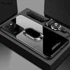 Чехол для Samsung S22, Ультратонкий чехол с магнитным кольцом-держателем, подставка, чехол для телефона Samsung S21 Plus 5G S20 FE Note 20, задняя крышка из закаленного стекла