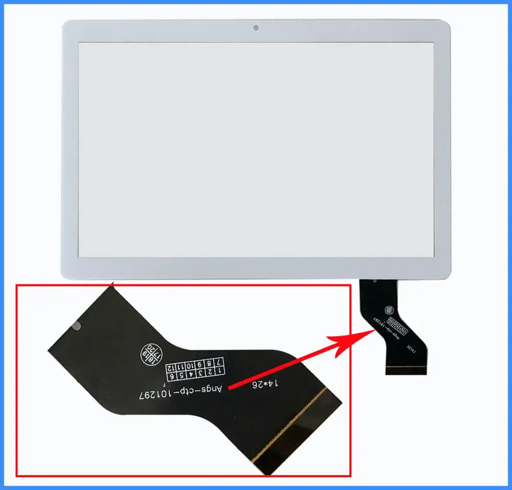 

New Original For 10.1 inch Angs-ctp-101297 Tablet Capacitive touch screen panel digitizer Sensor replacement Phablet Multitouch