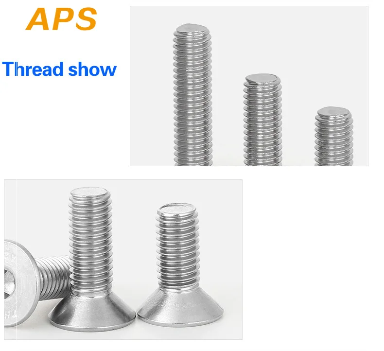 10/50pcs CM M2 M2.5 M3 M4 M5 M6 304 stainless steel Hex Hexagon Socket Ultra Thin Super Low Flat Wafer Head Allen Cap Screw Bolt |