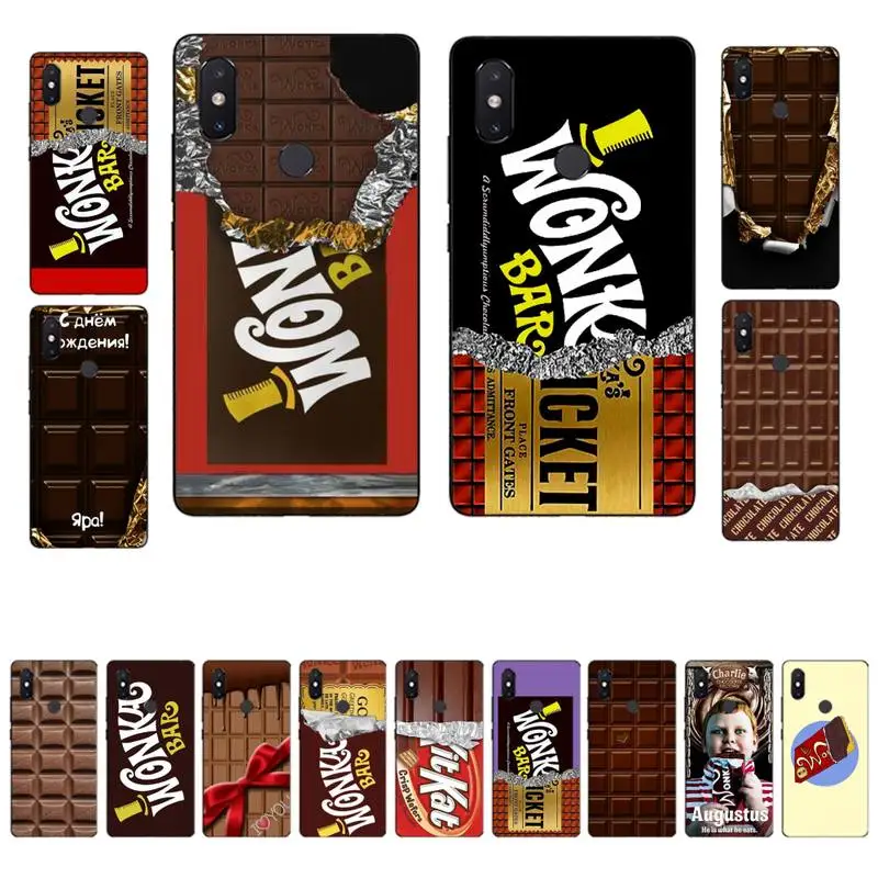

YNDFCNB Willy Wonka Bar With Golden Ticket Sweet Chocolate Bar Phone Case for Xiaomi mi 8 9 10 lite pro SE 5 6 X max2 3 mix2 F1
