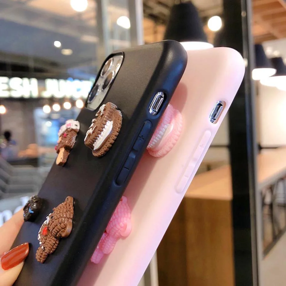 Чехол для Xiaomi Mi Note 10/CC9 Pro/Note 9 Pro Max милый мультяшный Мишка сделай сам карамельный