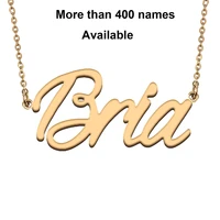 cursive initial letters name necklace for bria birthday party christmas new year graduation wedding valentine day gift