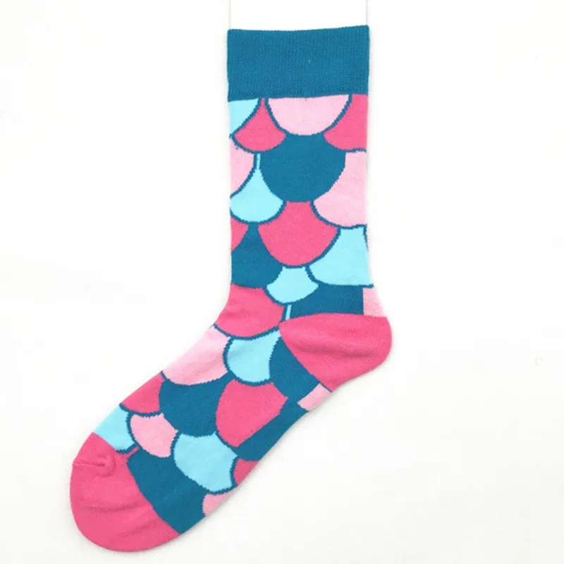 

Funny Man Socks Comb Cotton Creative Long Tube Crazy Animal Fruit Pineapple Bee Christmas Gift Happy Socks