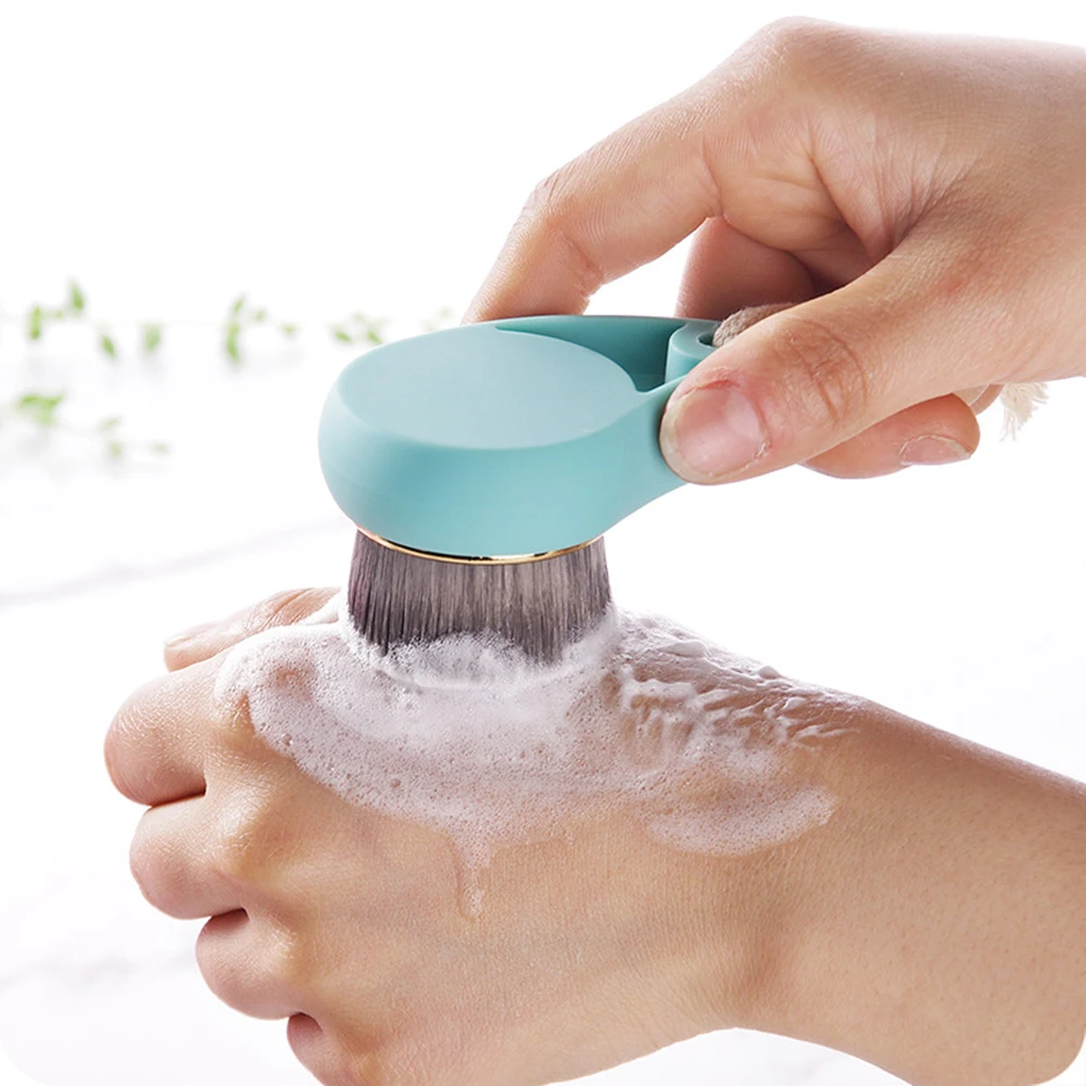 Щетка для лица с бамбуковым углем из мягкого волокна очистки пор уход за лицом