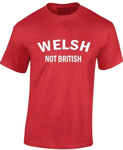 Welsh Not British T-Shirt St David's Day Patriotic Dragon