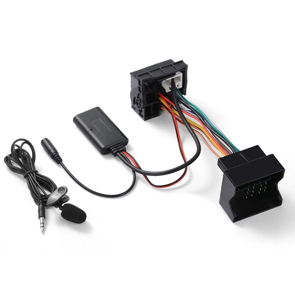 

Car AUX Audio Adapter Cable Bluetooth+MIC Microphone For P-eugeot 307 308 407 RD4 Radio CD Car Styling Accessories