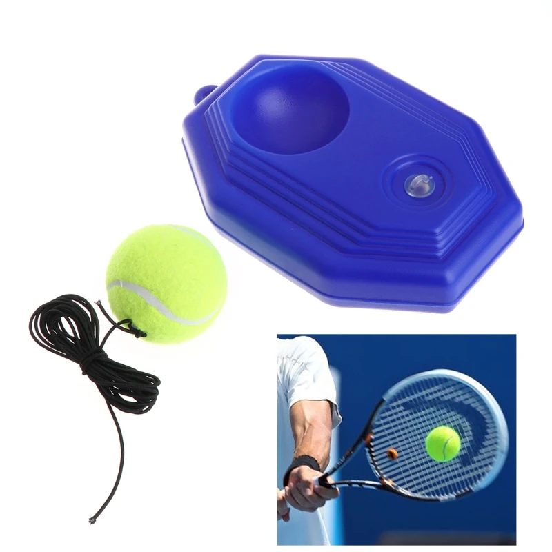 

Tennis Ball Trainer Tool Racket Practice Octagon Baseboard Elastic Rope Sparring