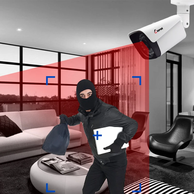 Хранитель H.265 POE 5MP IP камера наружная Водонепроницаемая CCTV HD 1944P сетевая цилиндрическая камера 3,6 мм широкоугольный объектив P2P Onvif