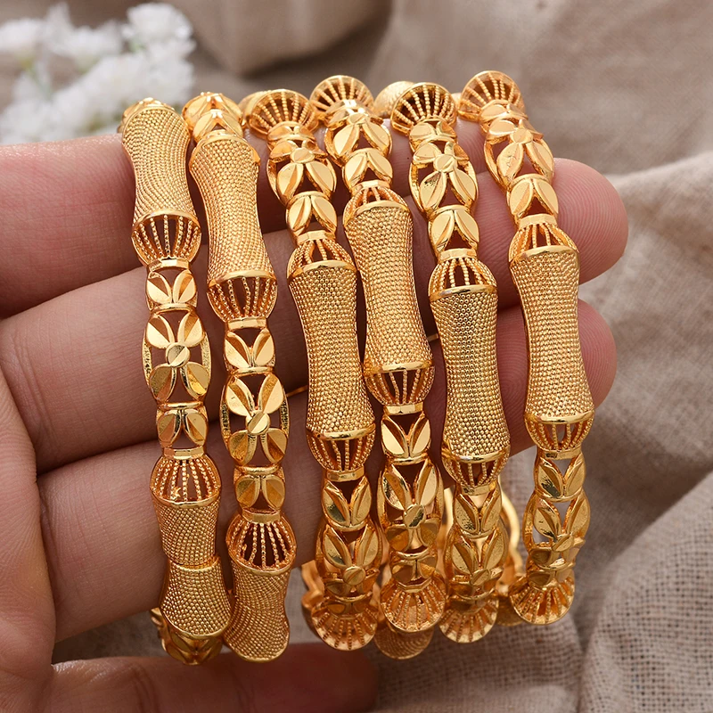 

Dubai Bangles France Female Gold Color Bangles For Women Girl Bride Wedding Bracelet Bijoux Africaine Dubai Jewellry