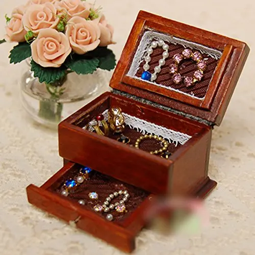

1/12 Dollhouse Miniature Jewelry Box